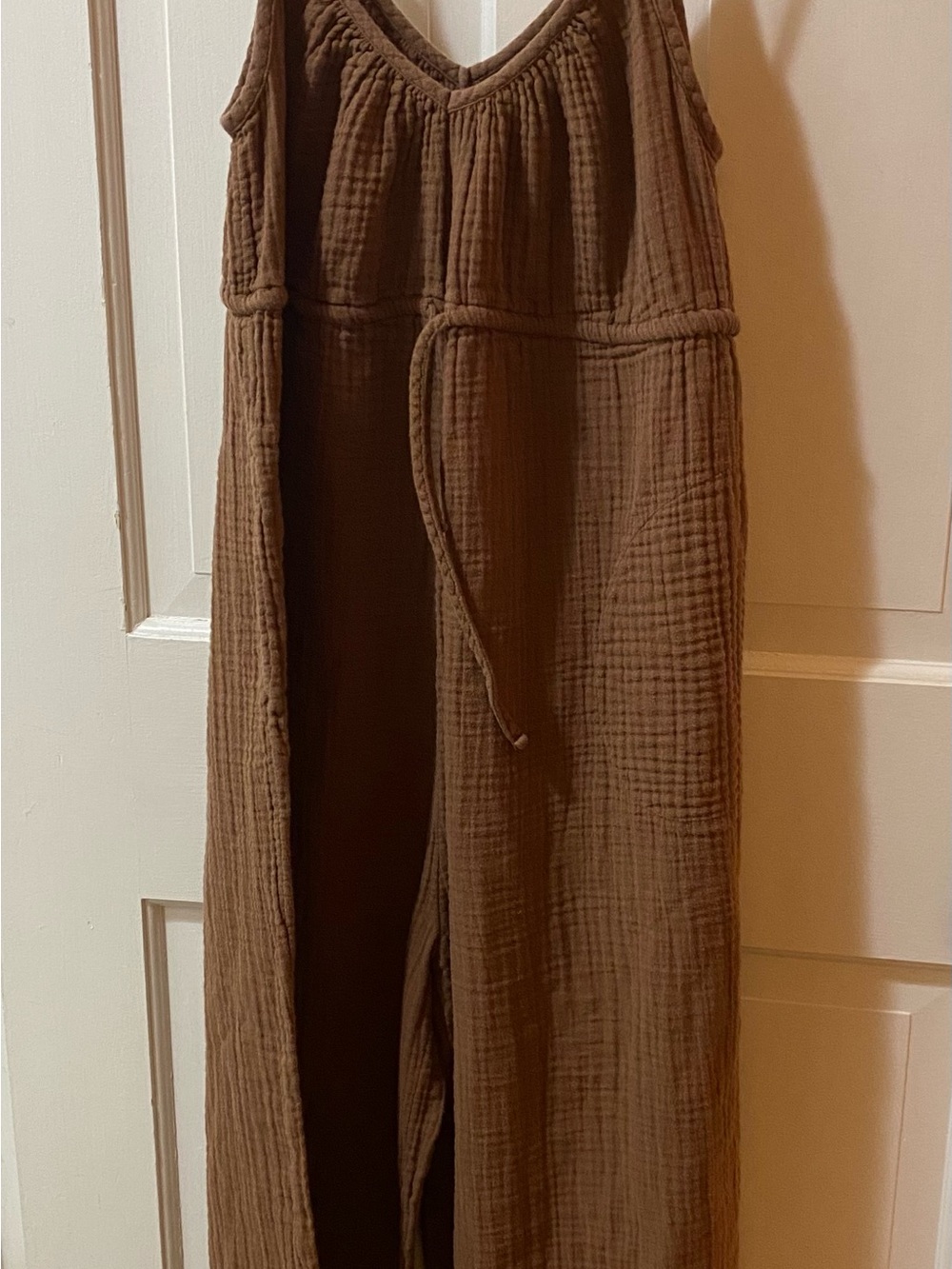 Old Navy Chocolate Brown Sleeveless Gauze Jumpsuit
